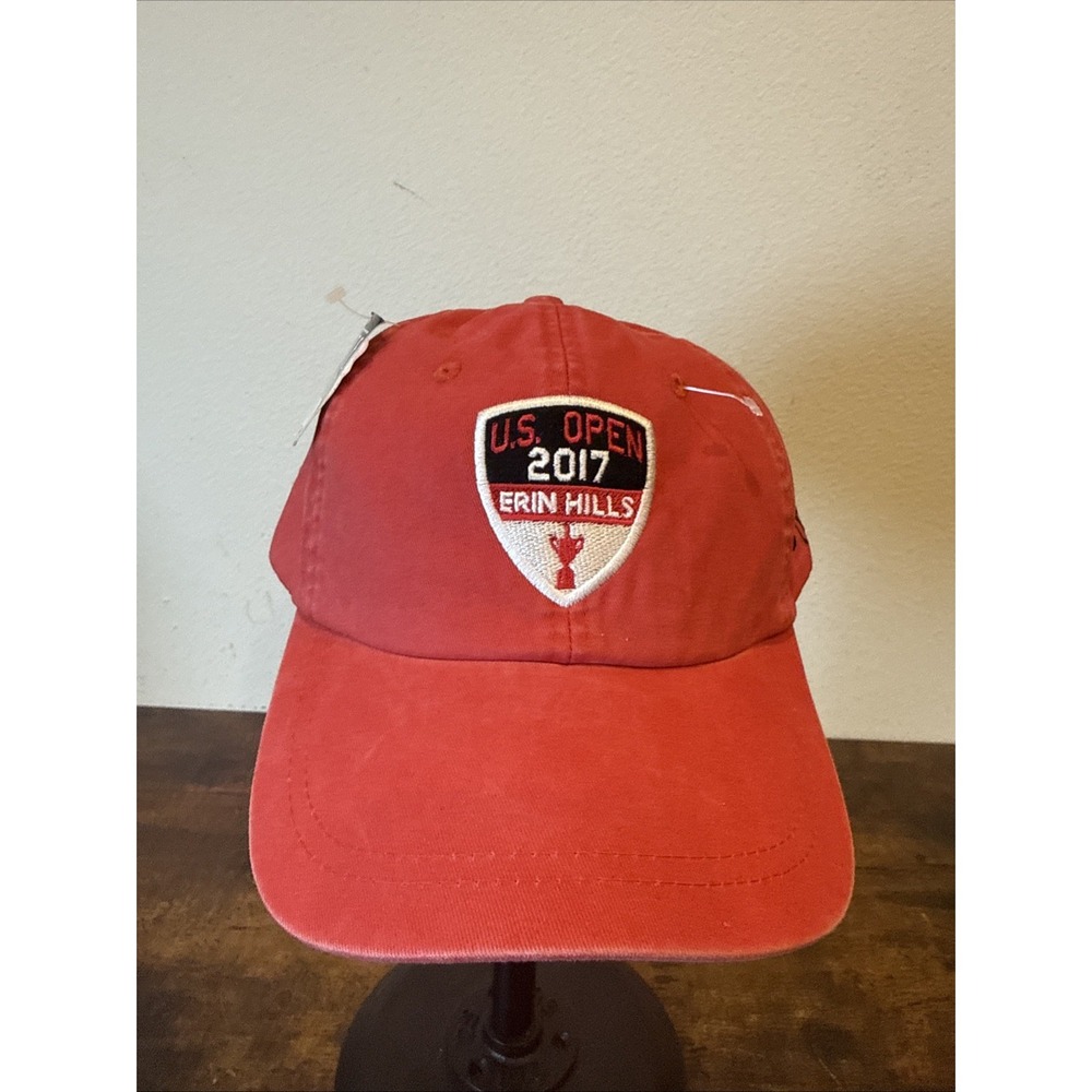 US Open 2017 Erin Hills Kate Lord Golf Hat Ladies Fit Adjustable Red NWT